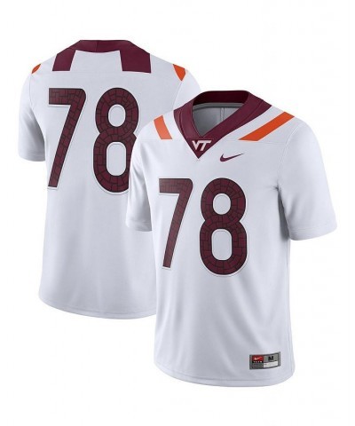 Men's 78 White Virginia Tech Hokies Game Player Jersey $47.15 Jersey