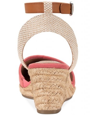 Mailena Wedge Espadrille Sandals Pink $27.80 Shoes