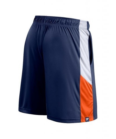 Men's Branded Navy Detroit Tigers Champion Rush Color Block Shorts $19.35 Shorts