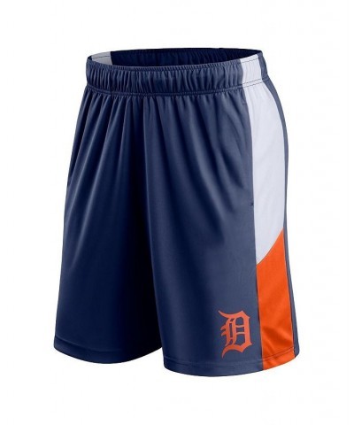 Men's Branded Navy Detroit Tigers Champion Rush Color Block Shorts $19.35 Shorts