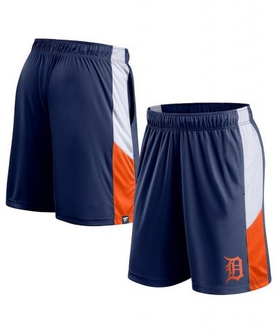 Men's Branded Navy Detroit Tigers Champion Rush Color Block Shorts $19.35 Shorts