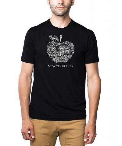 Men's Premium Word Art T-Shirt - Neighborhoods in NYC Black $25.19 T-Shirts