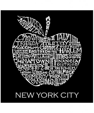 Men's Premium Word Art T-Shirt - Neighborhoods in NYC Black $25.19 T-Shirts