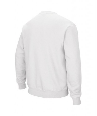 Men's White Louisville Cardinals Arch & Logo Crew Neck Sweatshirt $31.79 Sweatshirt