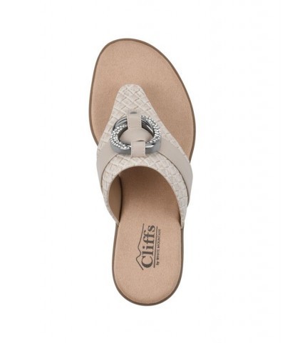 Women's Benedict Thong Comfort Sandal Tan/Beige $31.74 Shoes