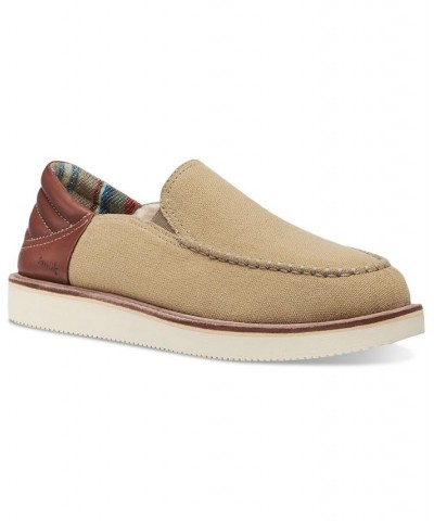 Men's Cozy Vibe Low SM Collapsible Heel Slippers Tan/Beige $43.70 Shoes