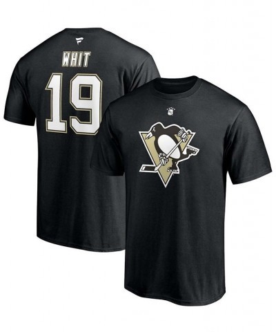 Men's Ryan Whitney Black Pittsburgh Penguins Authentic Stack Retired Player Nickname Number T-shirt $19.79 T-Shirts