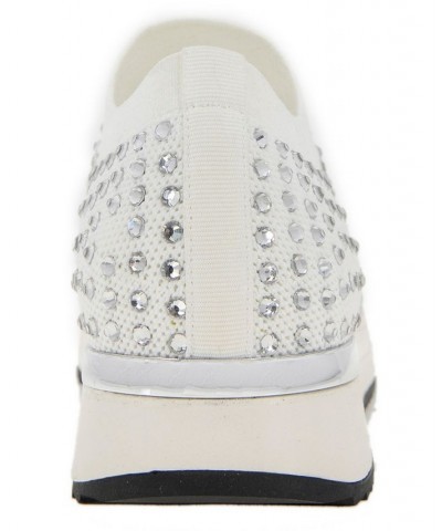 Women's Cameron Jewel Joggers Sneakers White $54.50 Shoes