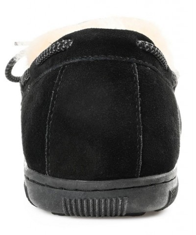 Men's Meander Moccasin Slippers Black $46.06 Shoes