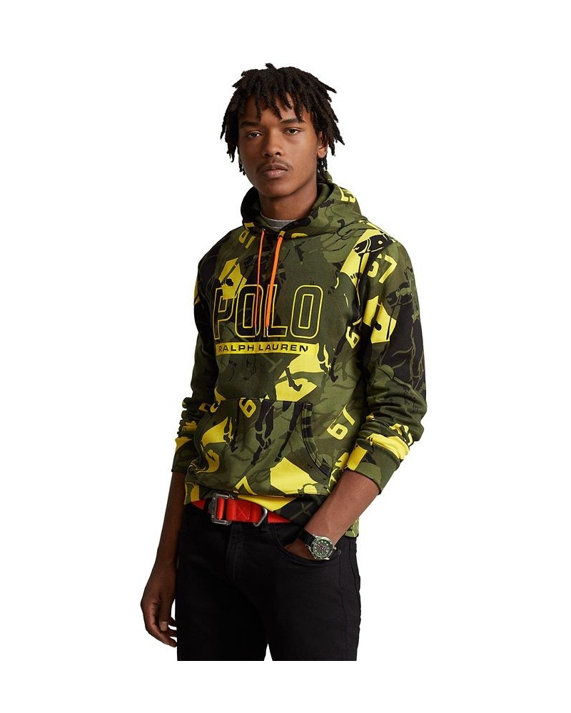 Men's Logo Polo Pony Camo Double-Knit Hoodie Multi $53.40 Sweatshirt