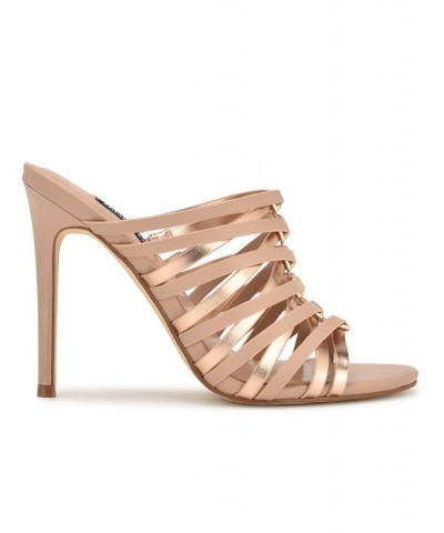 Women's Must Heeled Slide Strappy Dress Sandals Multi $46.87 Shoes