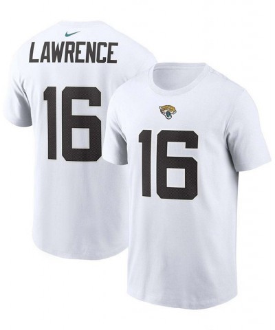 Men's Trevor Lawrence White Jacksonville Jaguars 2021 NFL Draft First Round Pick Player Name and Number T-shirt $20.87 T-Shirts