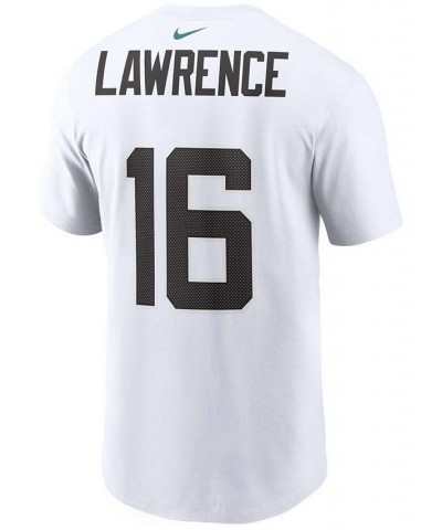 Men's Trevor Lawrence White Jacksonville Jaguars 2021 NFL Draft First Round Pick Player Name and Number T-shirt $20.87 T-Shirts