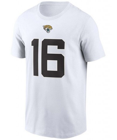 Men's Trevor Lawrence White Jacksonville Jaguars 2021 NFL Draft First Round Pick Player Name and Number T-shirt $20.87 T-Shirts