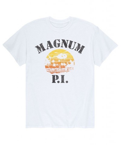 Men's Magnum P.I. T-shirt White $15.05 T-Shirts