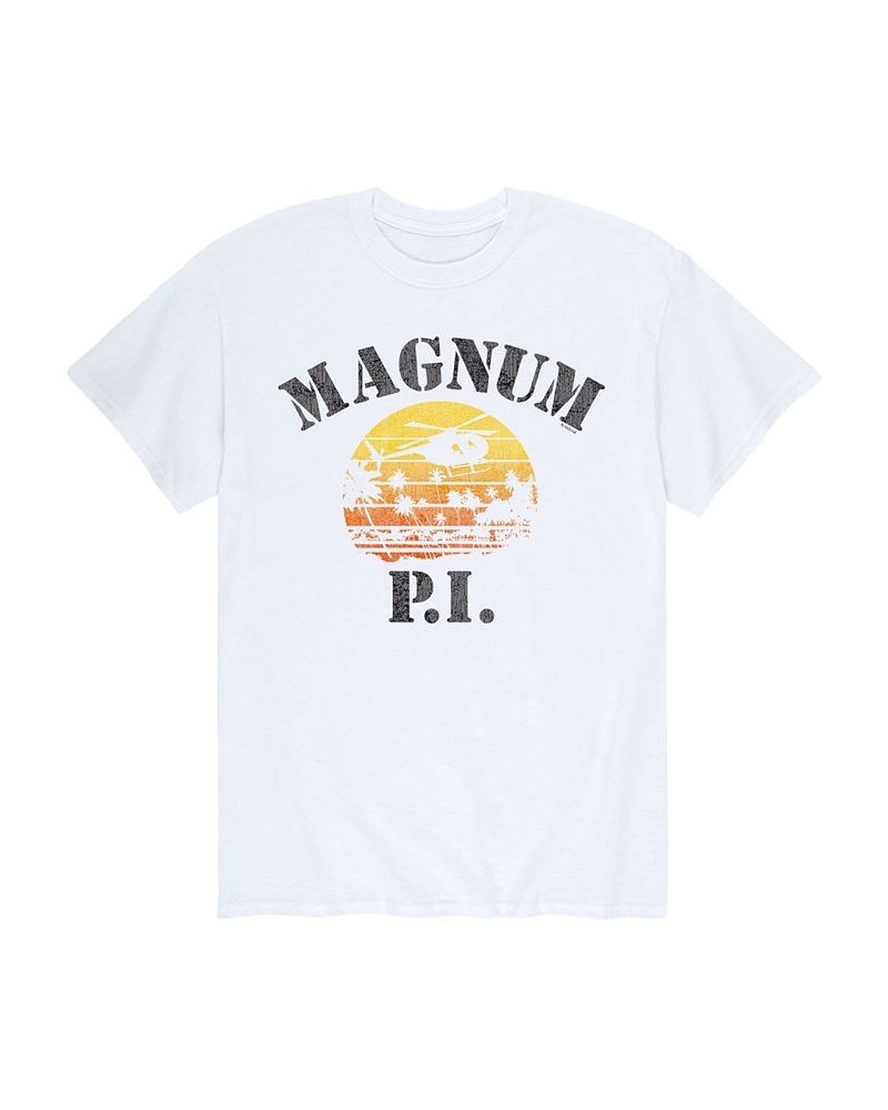 Men's Magnum P.I. T-shirt White $15.05 T-Shirts