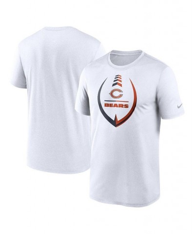 Men's White Chicago Bears Icon Legend Performance T-shirt $18.00 T-Shirts