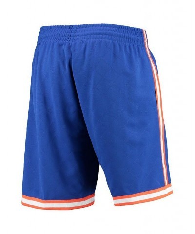 Men's Blue New York Knicks 1991 Hardwood Classics 75th Anniversary Swingman Shorts $41.60 Shorts