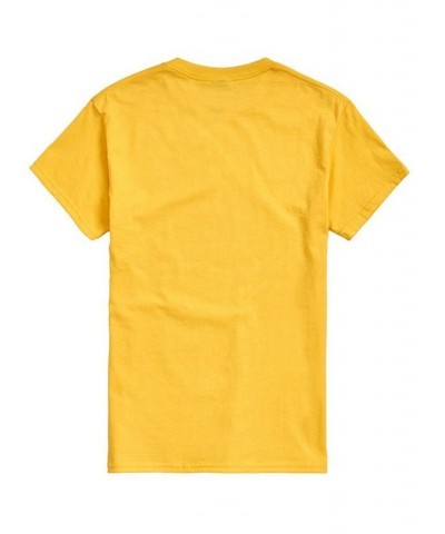 Men's Crew Neck Uno T-shirt Yellow $16.80 T-Shirts