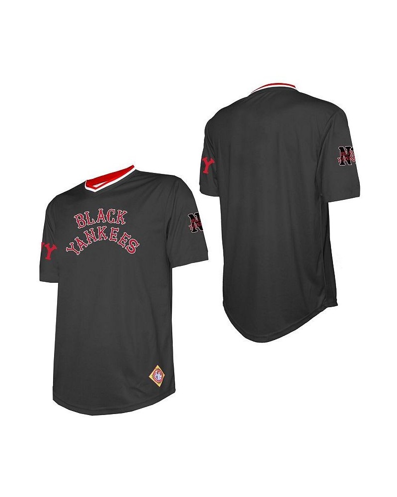 Men's Black Black Yankees Sublimated V-Neck Jersey $22.55 Jersey