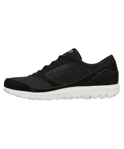 Women's GO WALK Classic Casual Walking Sneakers Black $22.00 Shoes