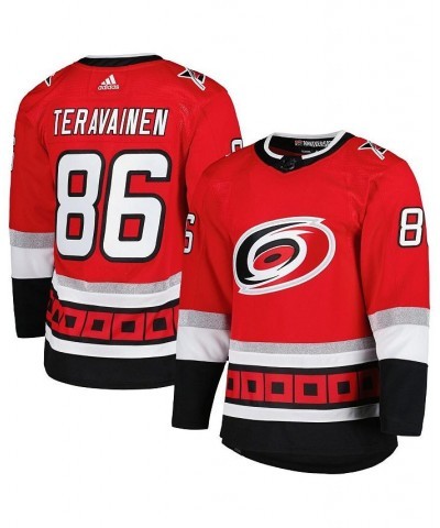 Men's Teuvo Teravainen Red Carolina Hurricanes 25th Anniversary Authentic Pro Primegreen Player Jersey $79.20 Jersey