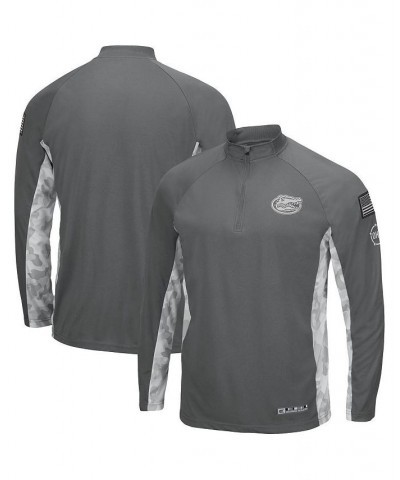 Men's Gray, Camo Florida Gators OHT Military-Inspired Appreciation Swoop Quarter-Zip Jacket $25.80 Sweatshirt