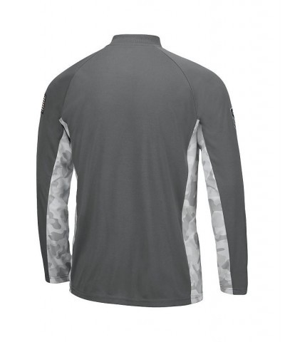 Men's Gray, Camo Florida Gators OHT Military-Inspired Appreciation Swoop Quarter-Zip Jacket $25.80 Sweatshirt