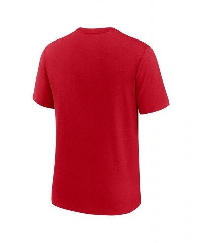 Men's Red Los Angeles Angels Authentic Collection Tri-Blend Performance T-shirt $21.60 T-Shirts