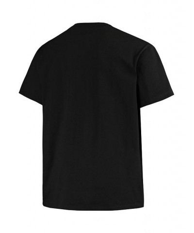 Men's Black Texas Longhorns Big and Tall Interlock Logo T-shirt $13.76 T-Shirts