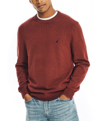 Men's Sustainably Crafted Crewneck Sweater Red $20.16 Sweaters