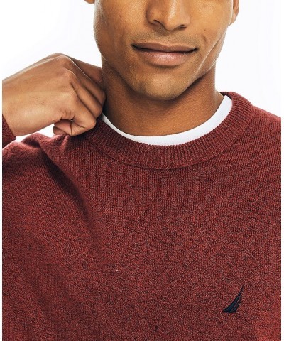 Men's Sustainably Crafted Crewneck Sweater Red $20.16 Sweaters