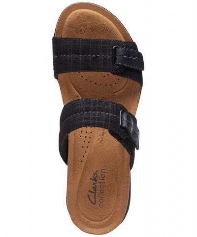 Women's April Dusk Slip-On Slide Sandals Black $43.68 Shoes