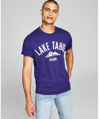 Men's Lake Tahoe Graphic T-Shirt Blue $10.56 T-Shirts