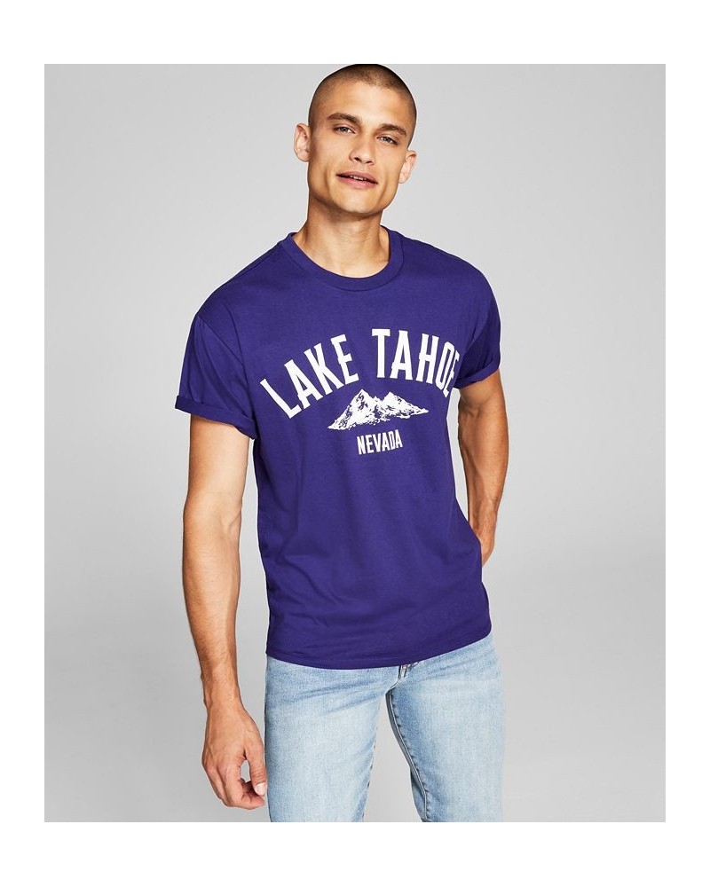 Men's Lake Tahoe Graphic T-Shirt Blue $10.56 T-Shirts