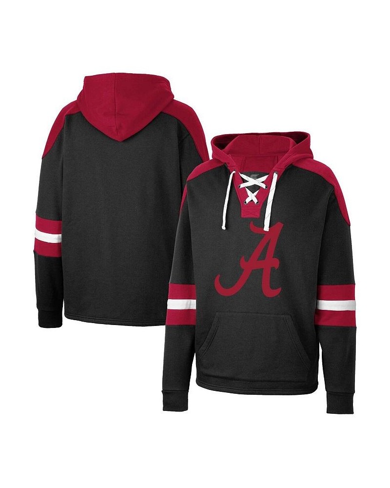 Men's Black Alabama Crimson Tide Lace-Up 4.0 Pullover Hoodie $32.25 Sweatshirt