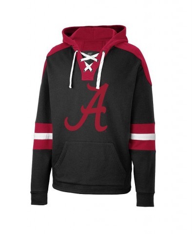 Men's Black Alabama Crimson Tide Lace-Up 4.0 Pullover Hoodie $32.25 Sweatshirt