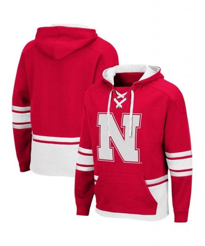 Men's Scarlet Nebraska Huskers Lace Up 3.0 Pullover Hoodie $38.99 Sweatshirt