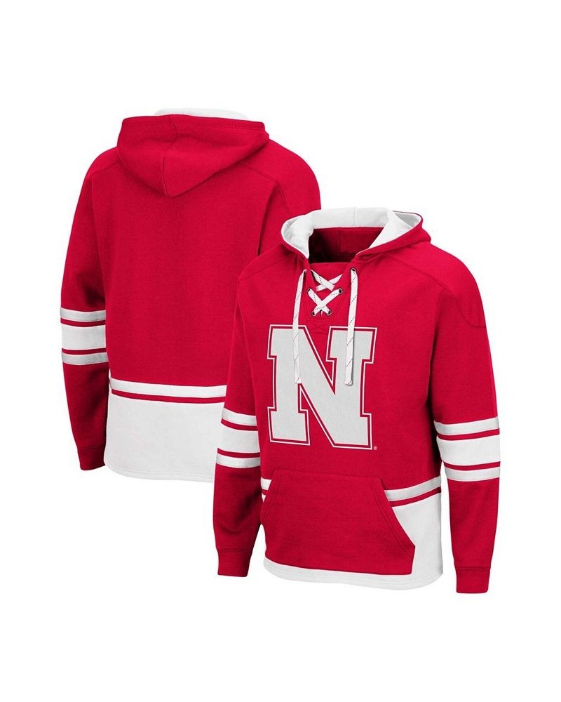 Men's Scarlet Nebraska Huskers Lace Up 3.0 Pullover Hoodie $38.99 Sweatshirt