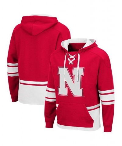 Men's Scarlet Nebraska Huskers Lace Up 3.0 Pullover Hoodie $38.99 Sweatshirt