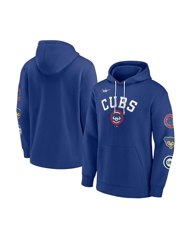 Men's Royal Chicago Cubs Rewind Lefty Pullover Hoodie $44.65 Sweatshirt