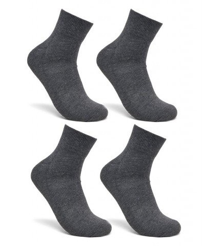 Men's 12-Pack Quarter Socks Gray $21.00 Socks