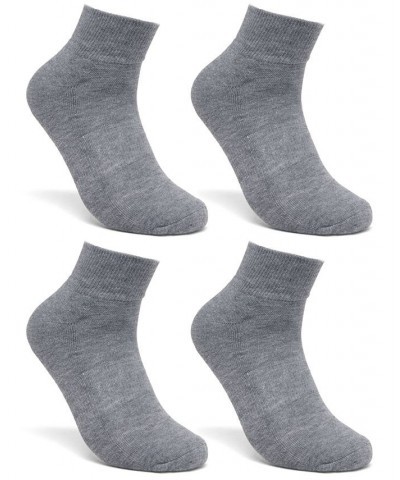 Men's 12-Pack Quarter Socks Gray $21.00 Socks