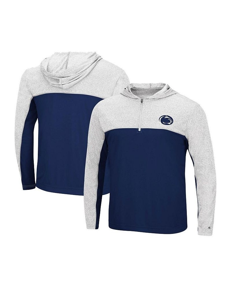 Men's Navy Penn State Nittany Lions Flick Quarter-Zip Hoodie Windshirt $20.21 Sweatshirt