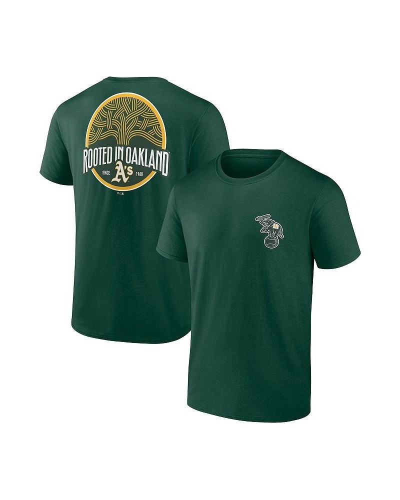 Men's Branded Green Oakland Athletics Iconic Bring It T-shirt $18.35 T-Shirts