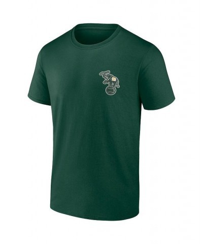 Men's Branded Green Oakland Athletics Iconic Bring It T-shirt $18.35 T-Shirts