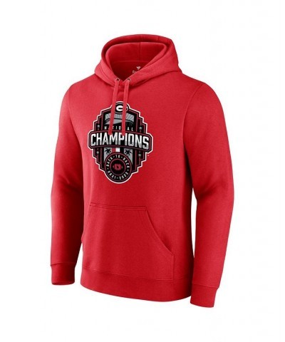 Men's Branded Red Georgia Bulldogs College Football Playoff 2022 National Champions Official Logo Pullover Hoodie $39.74 Swea...