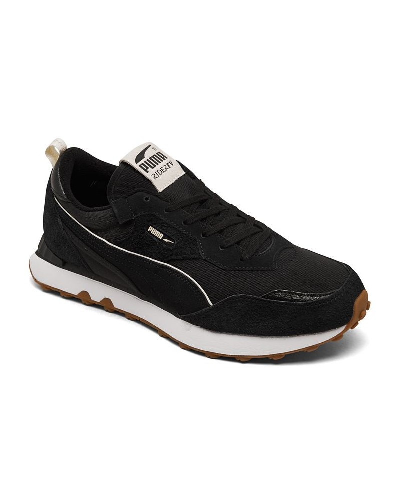 Men's Rider Future Vintage-Like Casual Sneakers Black $31.00 Shoes