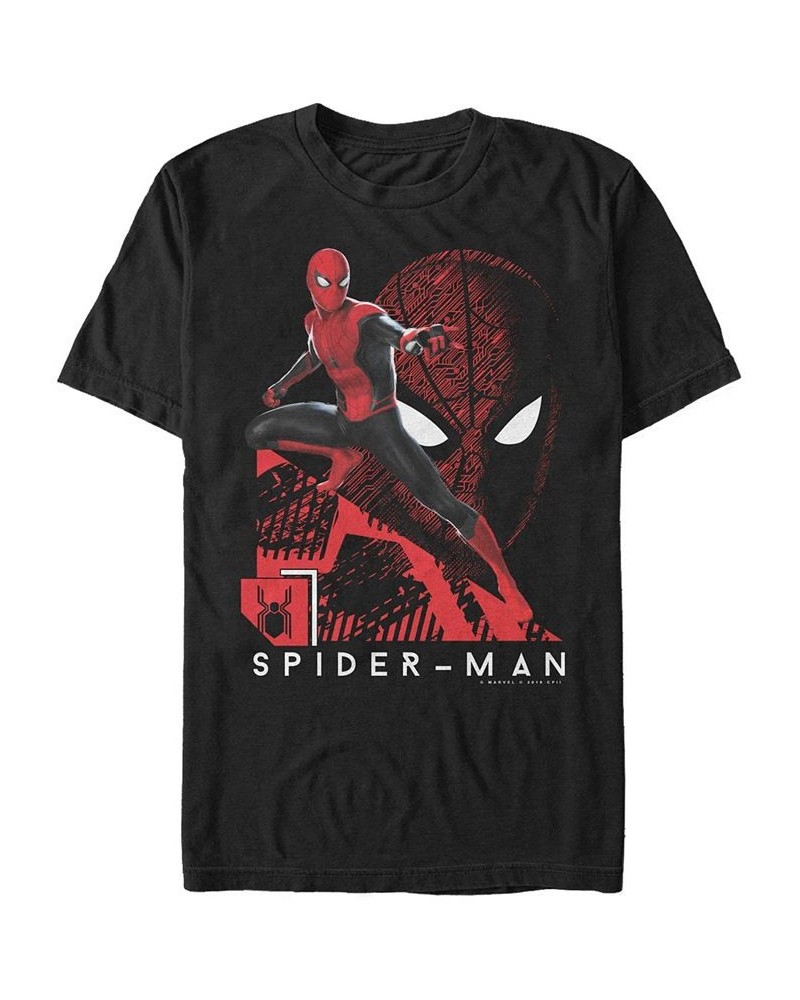 Marvel Men's Spider-Man Far From Home Lunge Action Pose, Short Sleeve T-shirt Black $15.05 T-Shirts