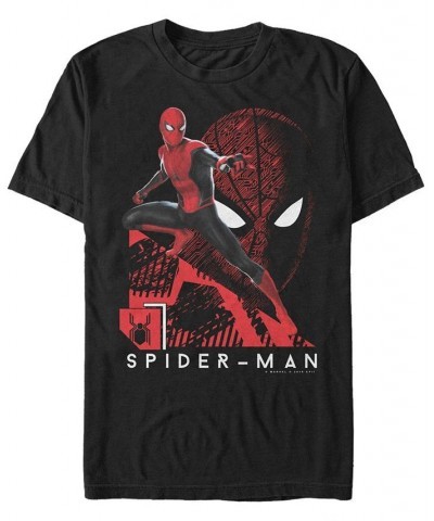 Marvel Men's Spider-Man Far From Home Lunge Action Pose, Short Sleeve T-shirt Black $15.05 T-Shirts